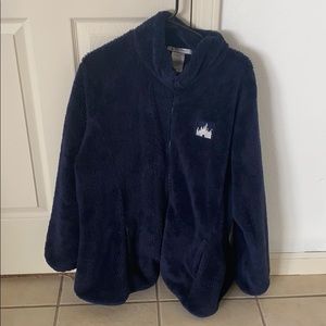 Disney parks Sherpa blue jacket full zip 2XL